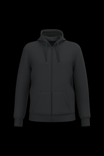 Sweat-shirt recyclé zippé à capuche unisexe