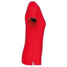 T-shirt maille piquée col V femme