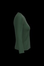 T-shirt col V manches longues femme