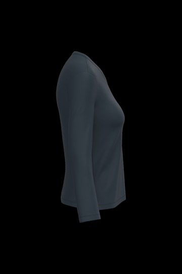 T-shirt col V manches longues femme