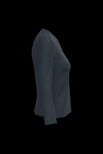 T-shirt col V manches longues femme