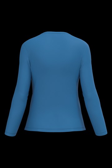 T-shirt col rond manches longues femme