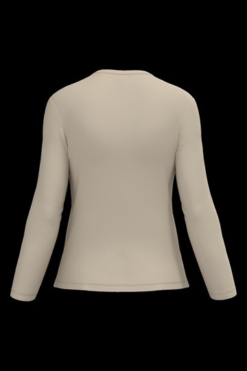 T-shirt col V manches longues femme