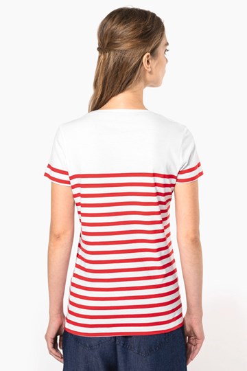 T-shirt marin col rond Bio femme