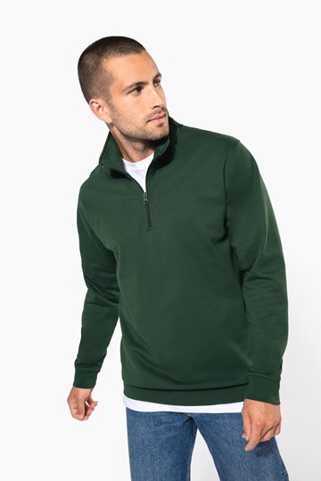 Sweat-shirt col zippé homme