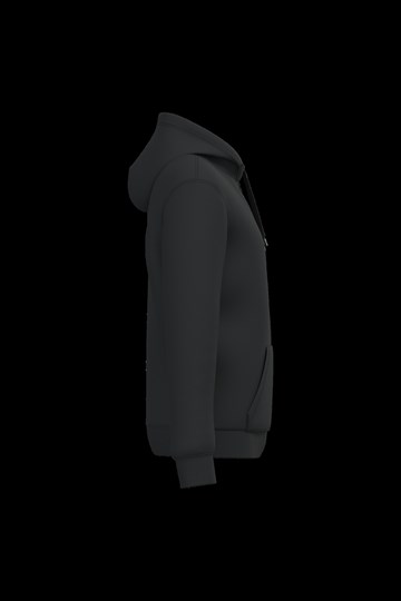 Sweat-shirt recyclé zippé à capuche unisexe