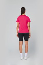 T-shirt de sport manches courtes col v femme