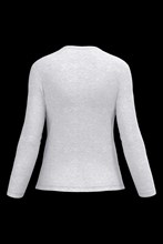 T-shirt col V manches longues femme