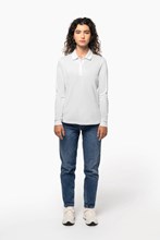 Polo piqué manches longues Bio180 femme