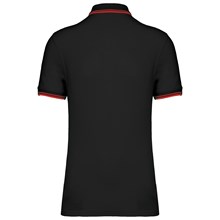 Polo homme manches courtes à liserés contrastés