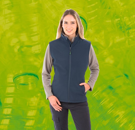 Bodywarmer softshell femme recyclé