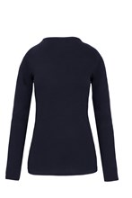 T-shirt col rond manches longues femme