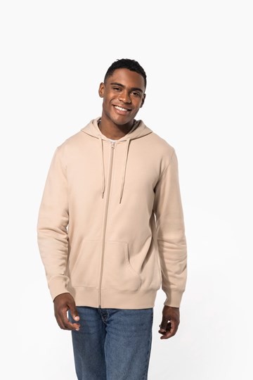 Sweat-shirt recyclé zippé à capuche unisexe