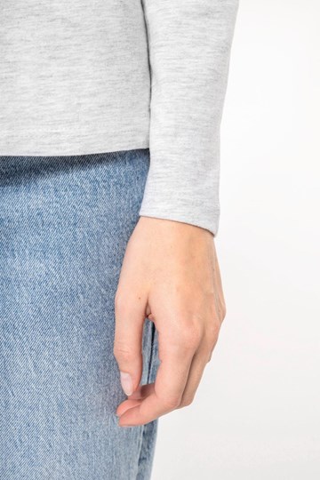 T-shirt col rond manches longues femme