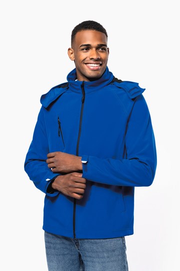 Veste softshell à capuche amovible homme