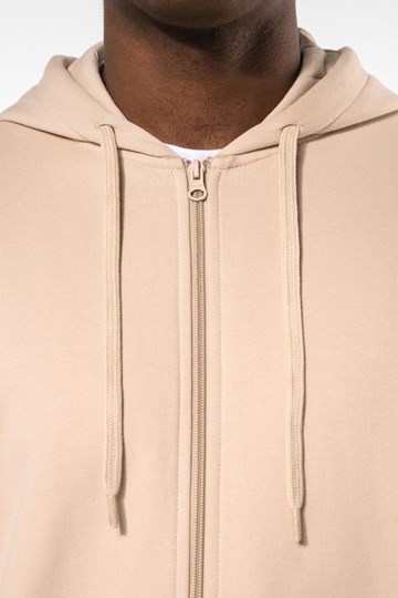 Sweat-shirt recyclé zippé à capuche unisexe