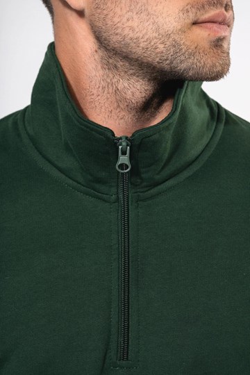 Sweat-shirt col zippé homme