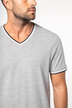 T-shirt maille piquée col V homme