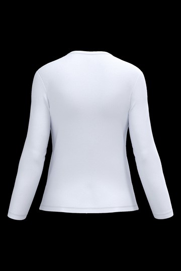 T-shirt col V manches longues femme