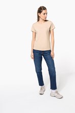 T-shirt col rond manches courtes femme