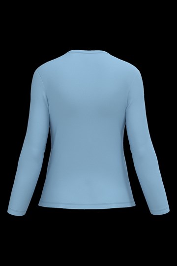 T-shirt col V manches longues femme