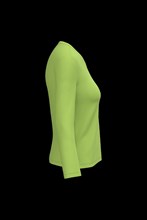 T-shirt col V manches longues femme