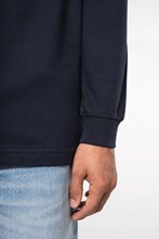 Polo piqué manches longues homme