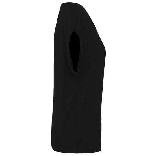 T-shirt écoresponsable manches à revers femme