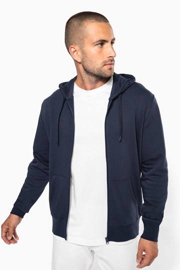 Sweat-shirt écoresponsable zippé à capuche homme