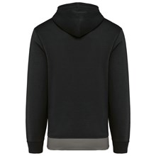 Sweat-shirt tricolore à capuche unisexe