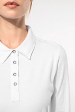 Polo jersey manches longues femme