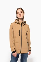 Veste Softshell 3 couches à capuche avec manches amovibles unisexe