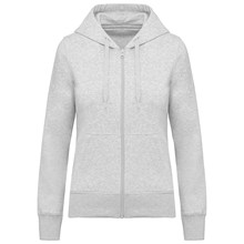 Sweat-shirt écoresponsable zippé à capuche femme