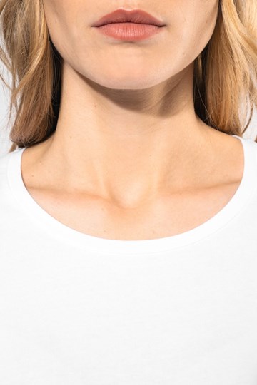 T-shirt col rond manches longues femme