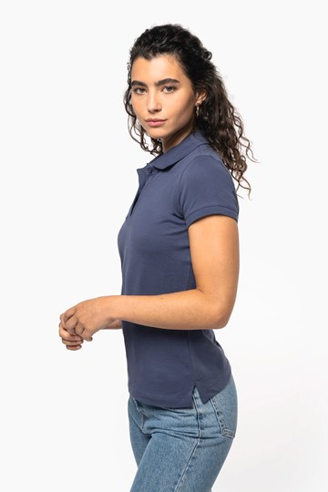 Polo piqué manches courtes femme