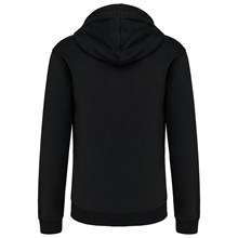 Sweat-shirt zippé capuche contrastée
