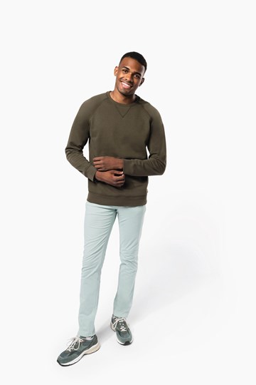 Sweat-shirt Bio col rond manches raglan homme