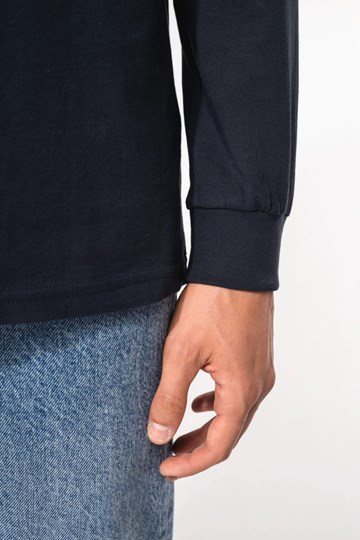Polo jersey manches longues homme