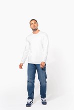 T-shirt col rond manches longues homme