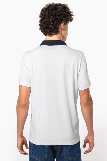 Polo jersey bicolore homme