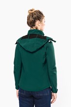 Veste softshell à capuche amovible femme