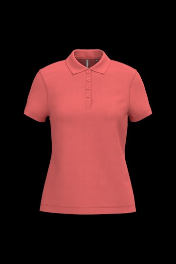 Polo piqué manches courtes femme