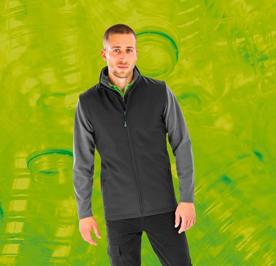 Bodywarmer softshell homme recyclé