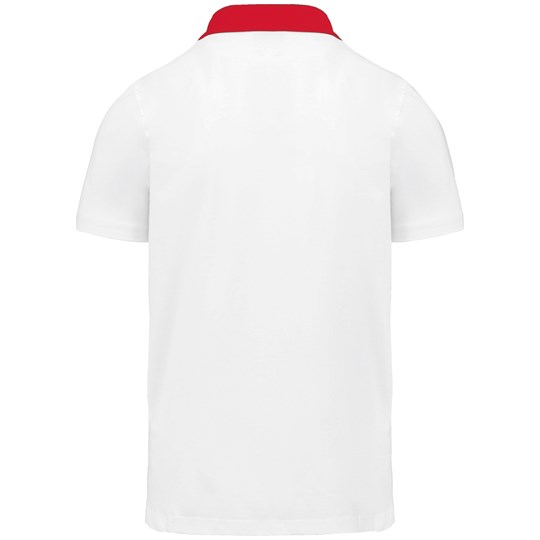 Polo jersey bicolore homme