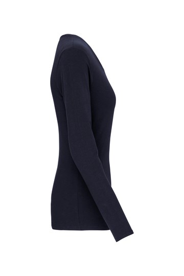 T-shirt col rond manches longues femme