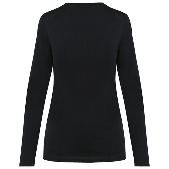 T-shirt Supima® col V manches longues femme