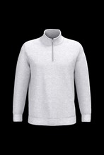 Sweat-shirt col zippé homme