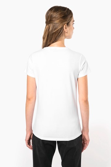 T-shirt col V manches courtes femme