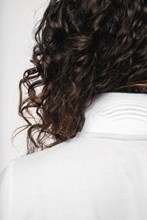 Polo maille piquée manches courtes femme