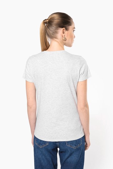 T-shirt col V manches courtes femme